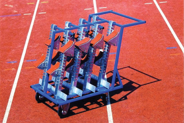 CHARIOT DE TRANSPORT COMPACT POUR 8 STARTING BLOCKS