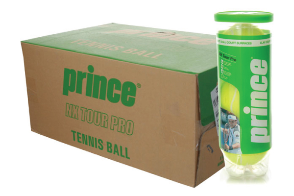CARTON DE 24 TUBES DE 3 BALLES PRINCE NX TOUR PRO