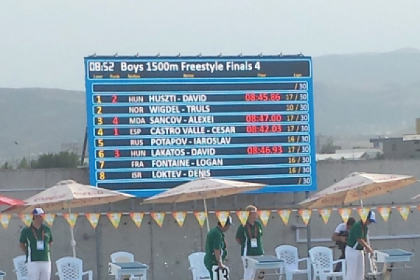 Affichage vidéo natation